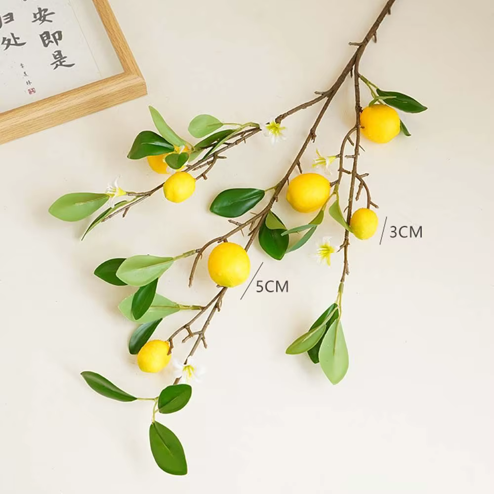 Simulation de fruits de citron frais
