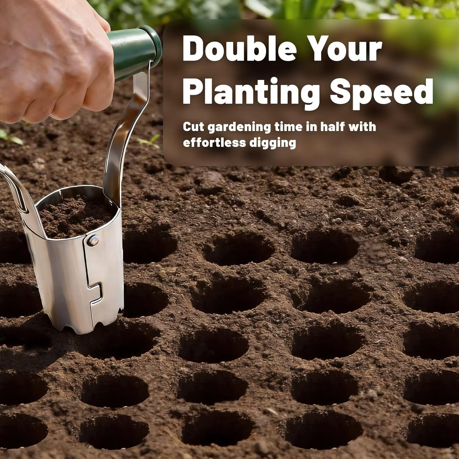 Transplanteur domestique et agricole de type cylindrique