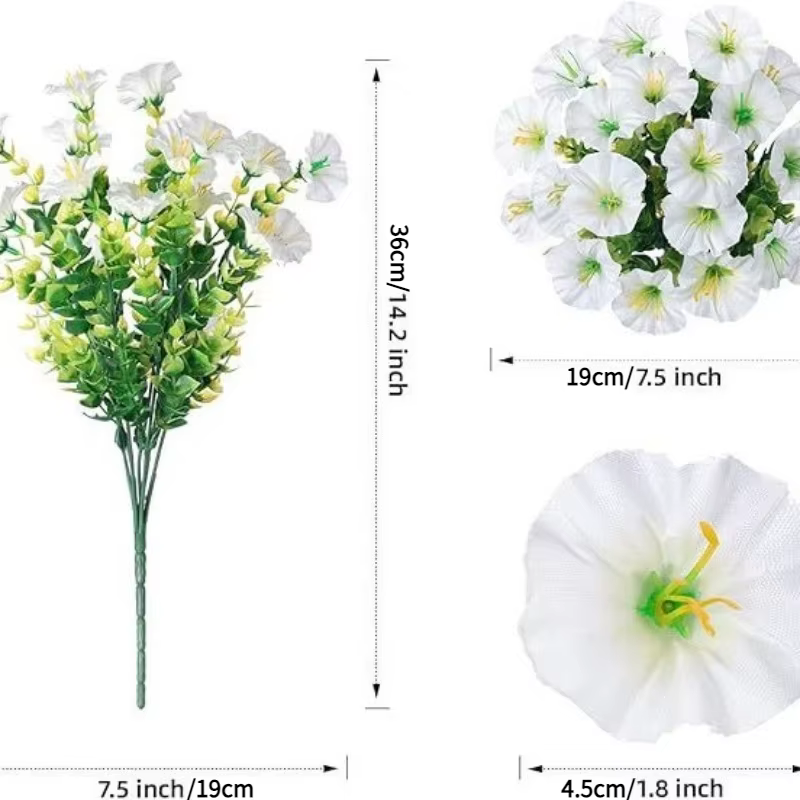 Bouquet d'eucalyptus de fleurs artificielles