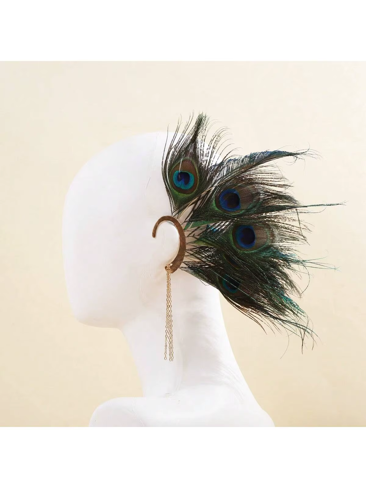 Manchette d'oreille paon