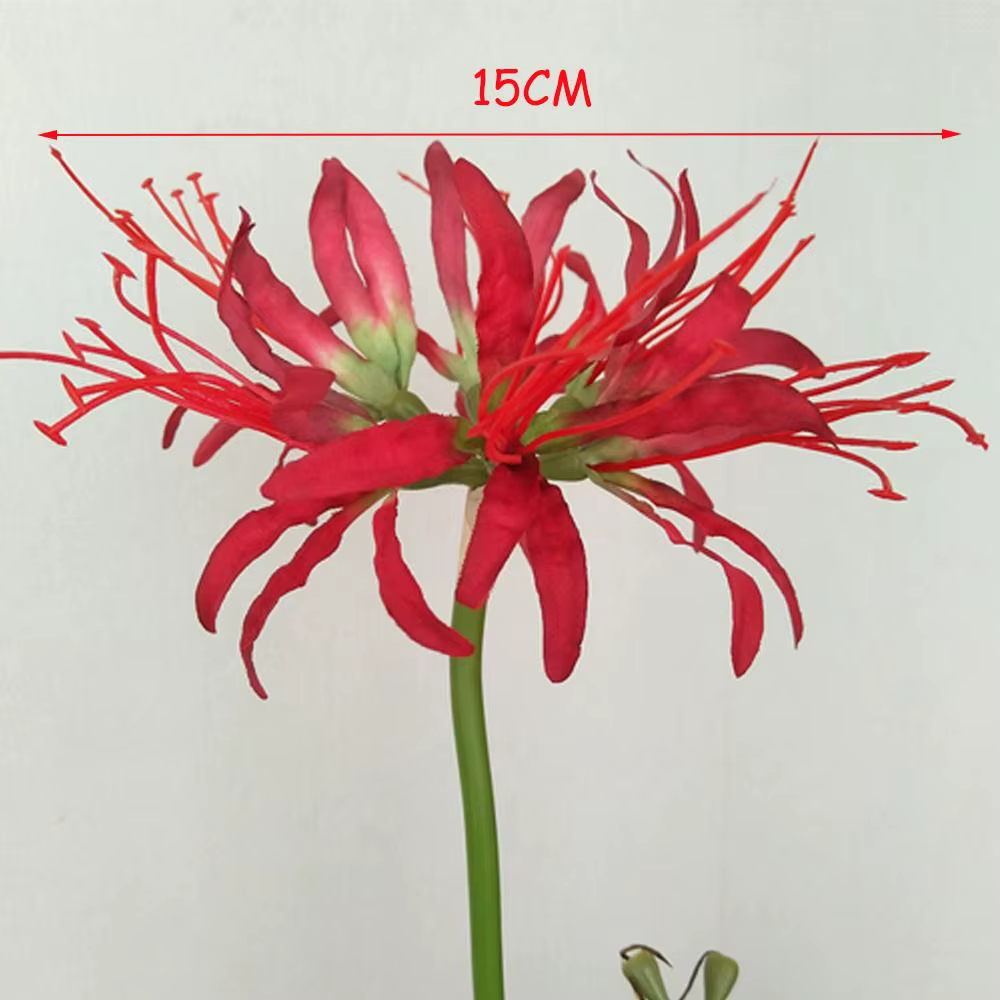 60cm Simulation Manzhushahua soie araignée lys fleurs artificielles photographie décoration bricolage Pseudo Lycoris Bouquet mariage