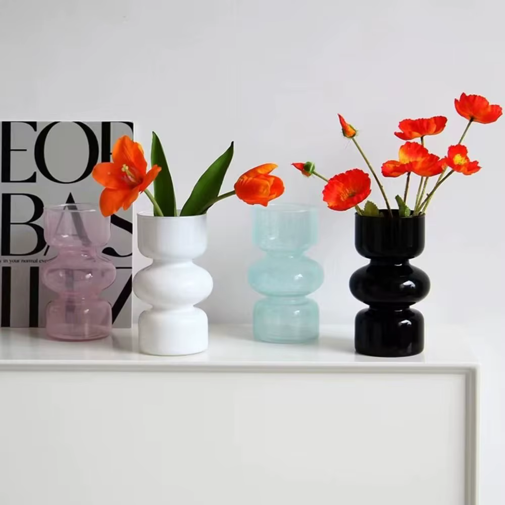 Vase décoratif en verre pour plantes d'ornement