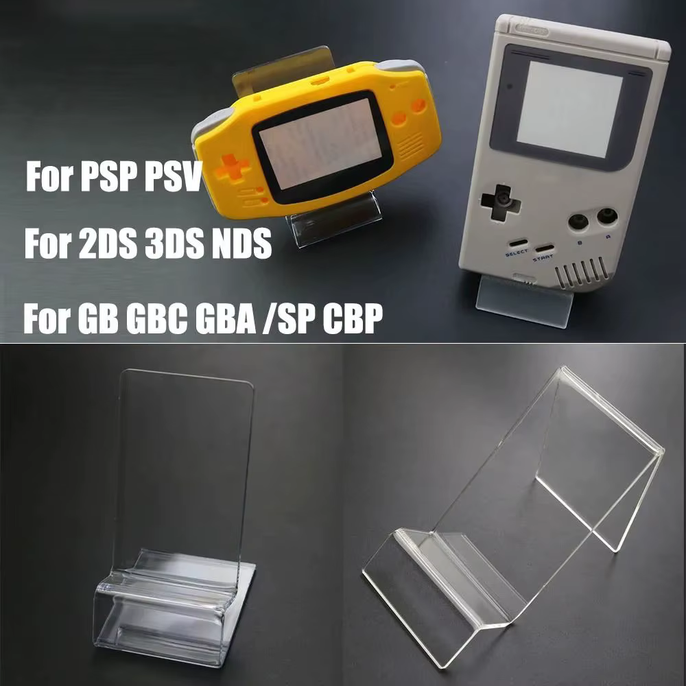 Support de console de jeu en acrylique, support d'affichage multifonctionnel pour Game Boy GB GBC GBA GBP PSP NDS 3DS 2DS PSV Ps Vita