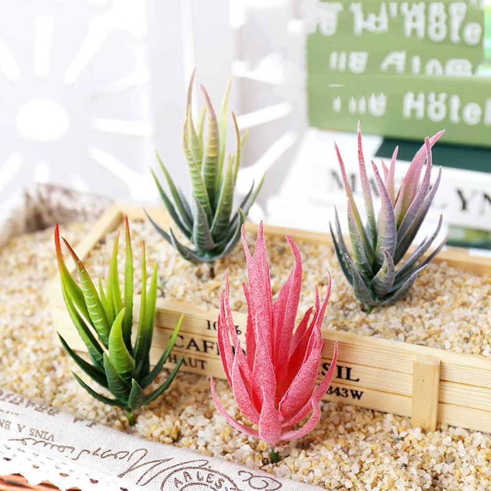 1 pièces simulé succulente faux zèbre Aloe Vera plante mur créatif bricolage accessoires fournitures fleurs artificielles décoration de la maison