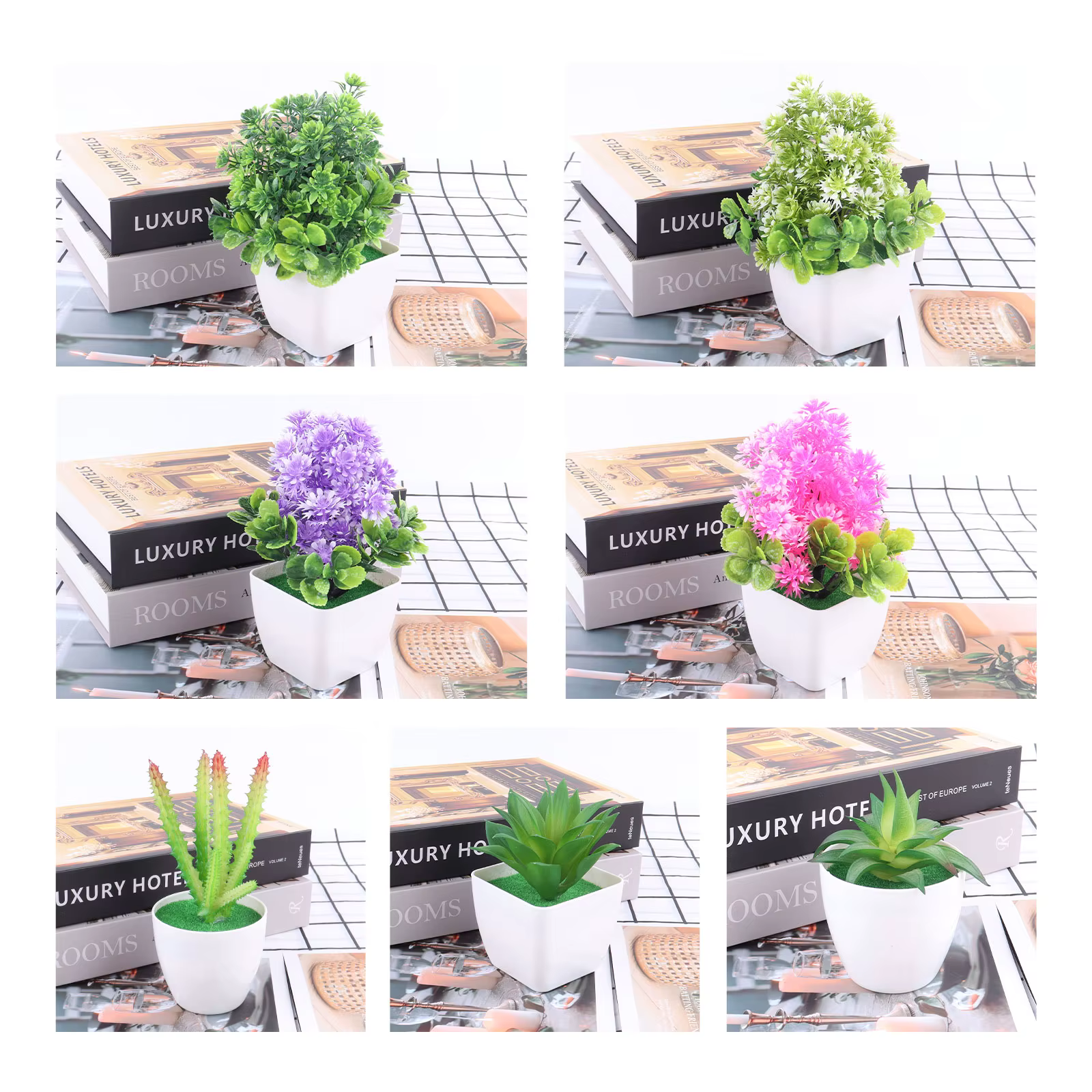 Artificielles Plantes d'Aloès Mini Plantes Forme Bonsaï