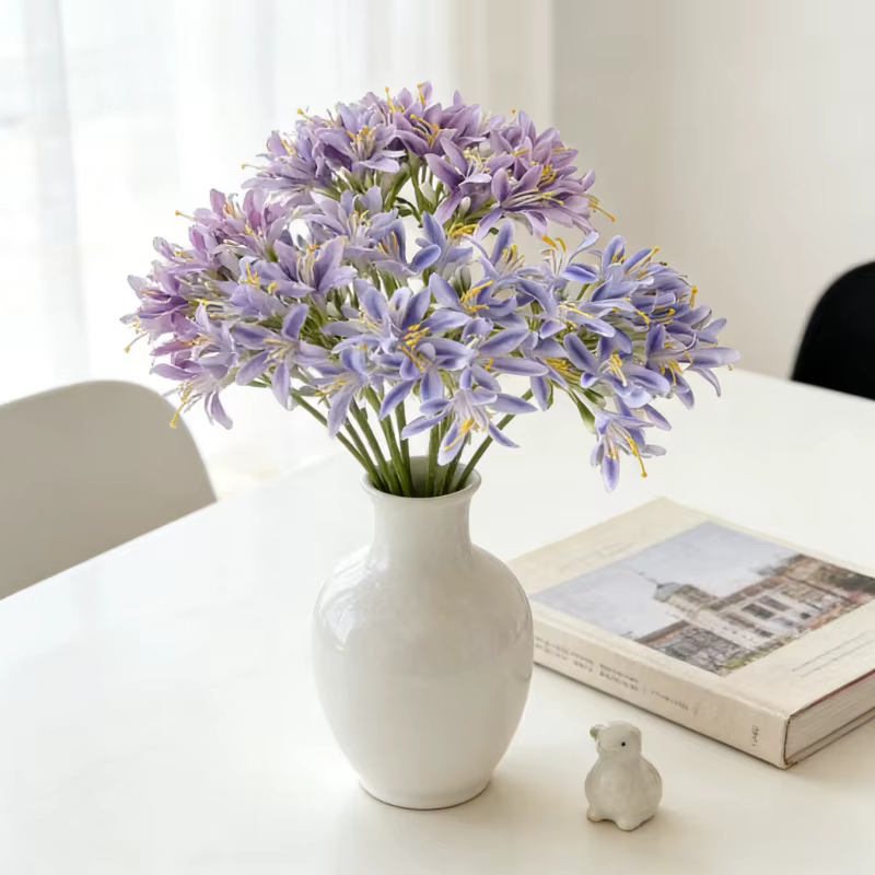 Fleur artificielle Agapanthus de 60 cm pour la maison