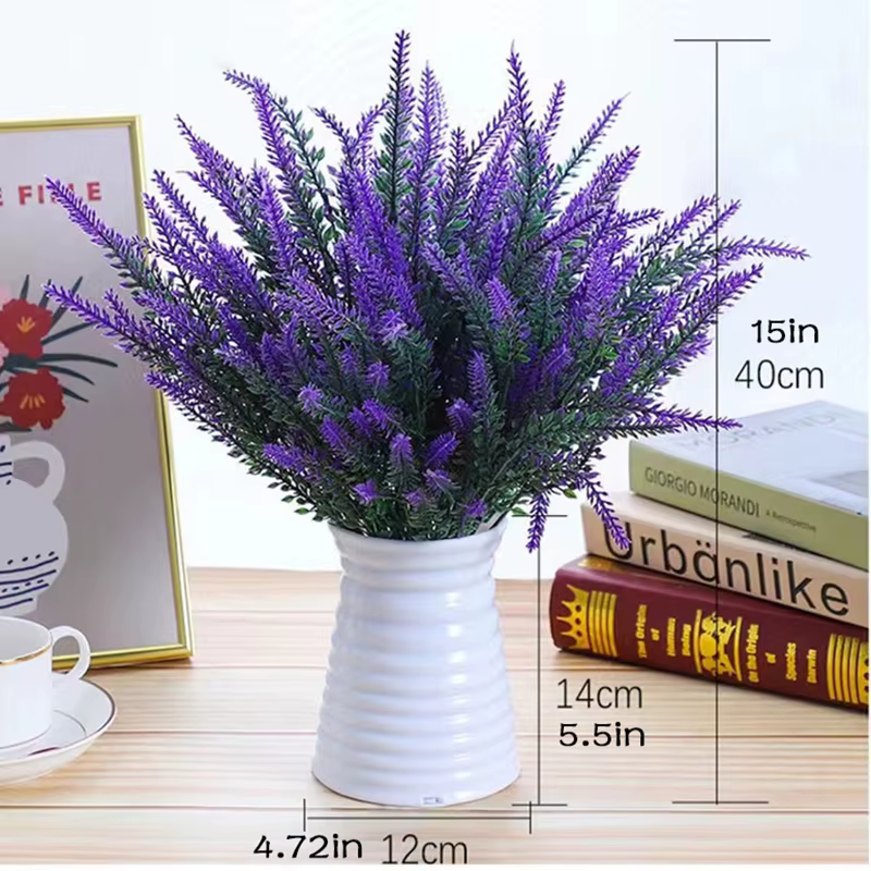 Fleurs artificielles en plastique de lavande provençale