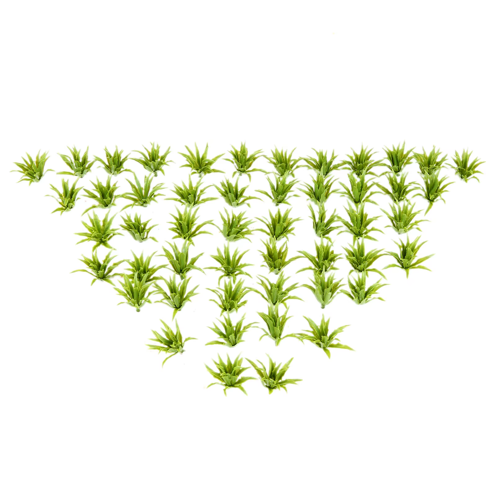 50pcs arbustes verts modèle de buisson plantes artificielles chemin de fer jeu de guerre parc Diorama paysage HO 3.5 cm