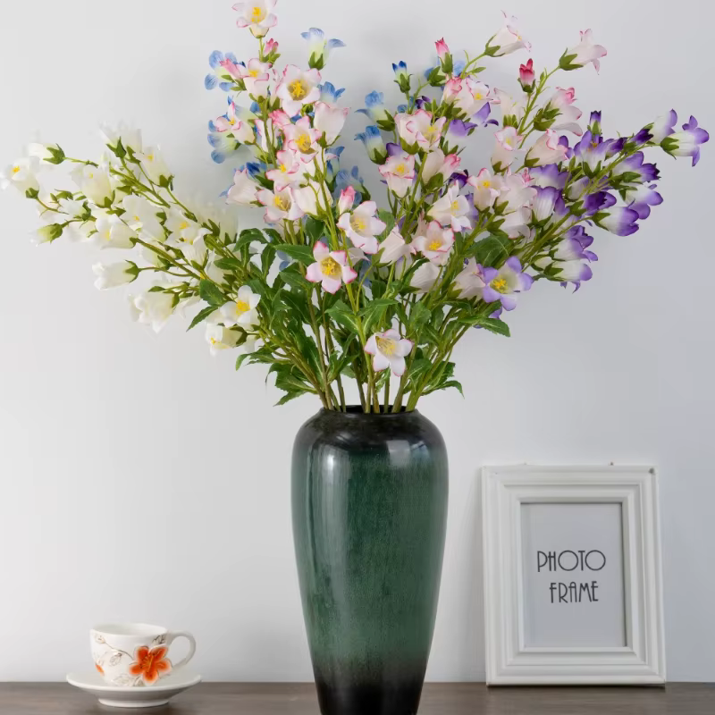 12 pièces de fleurs artificielles en soie