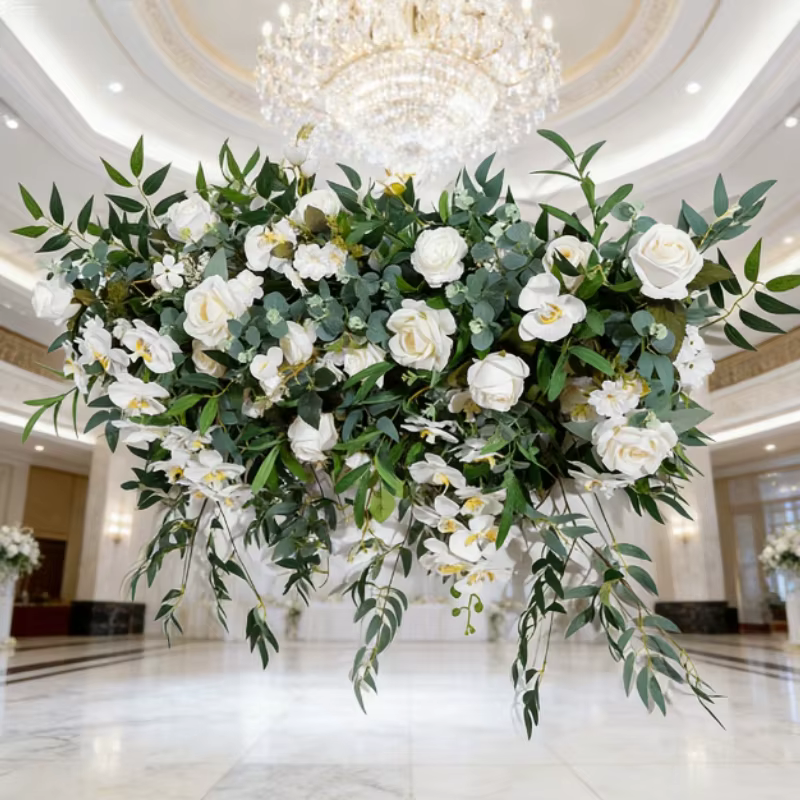 Nouveau lancement ! Fleurs artificielles murales : Solution complète pour les décors de mariage
