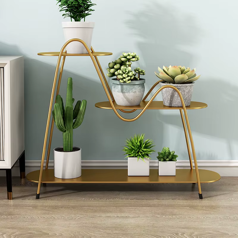 Étagère à fleurs, support vertical d'angle pour plantes