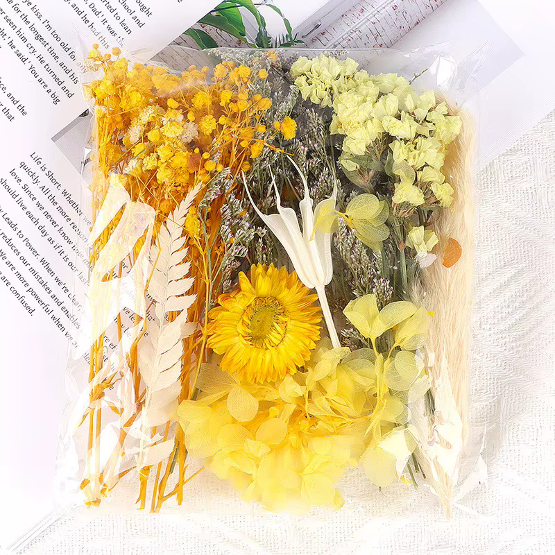 Kit de Matériaux pour Fleurs Artificielles 8 Couleurs Effet Ciel Étoilé – Ensemble DIY pour Décoration Maison