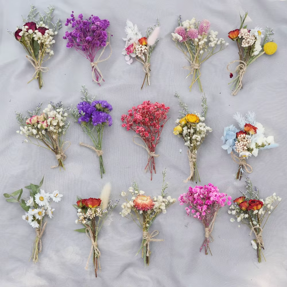 Mini bouquet de fleurs séchées naturelles