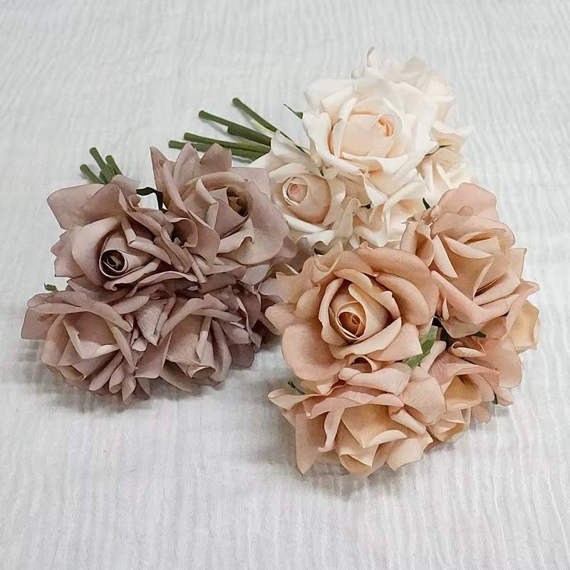 Roses artificielles hydratantes au toucher réel