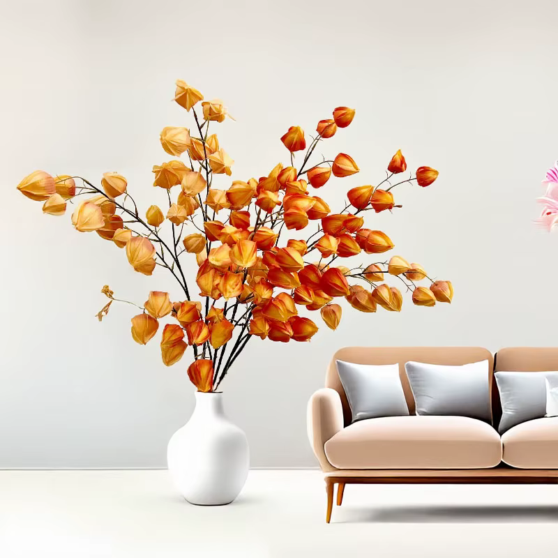 98CM fleur artificielle mousse fruits nordique Ins Arrangement floral décoration de la maison lanterne