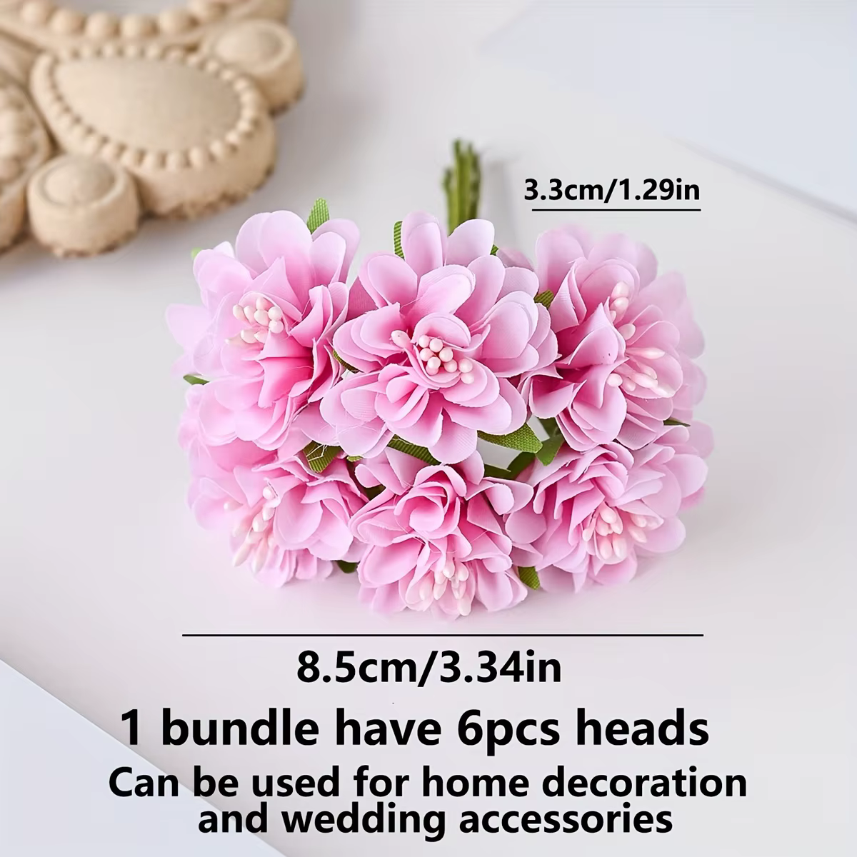 Oeillet de fleurs en soie simulée