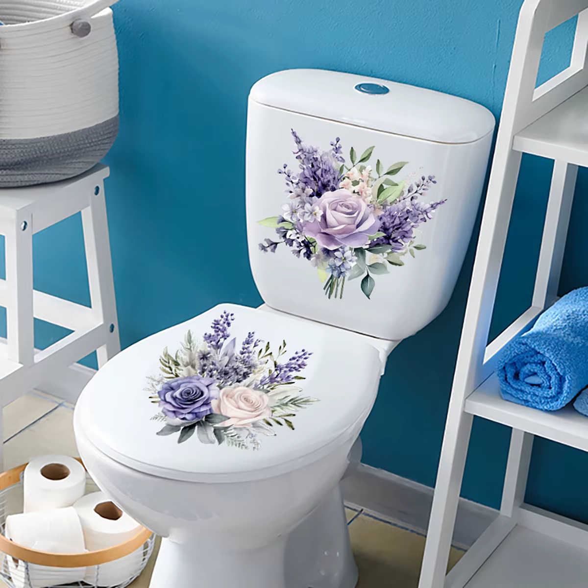 Autocollants de jacinthe de fleur violette
