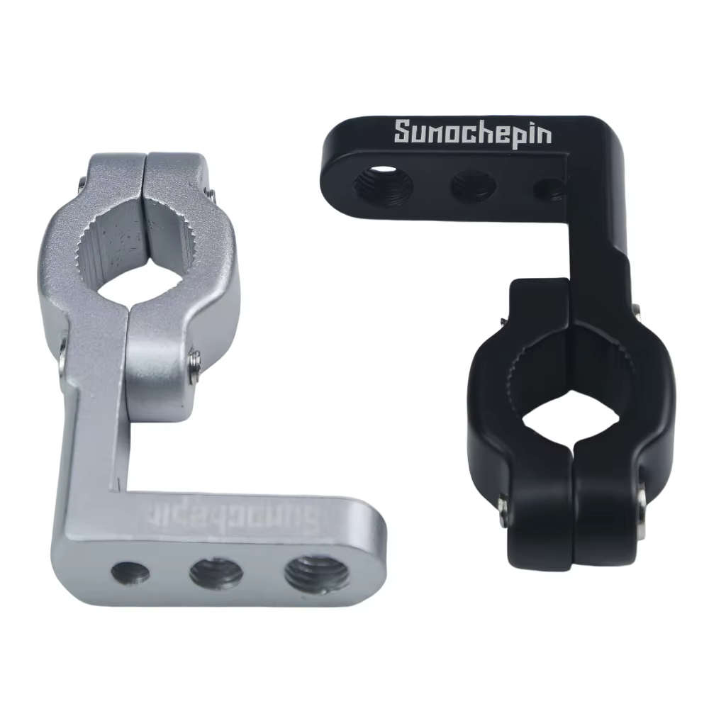 Support de guidon pour accessoires de moto, pince en alliage d'aluminium, support de rétroviseur de moto, adaptateur de montage sur guidon