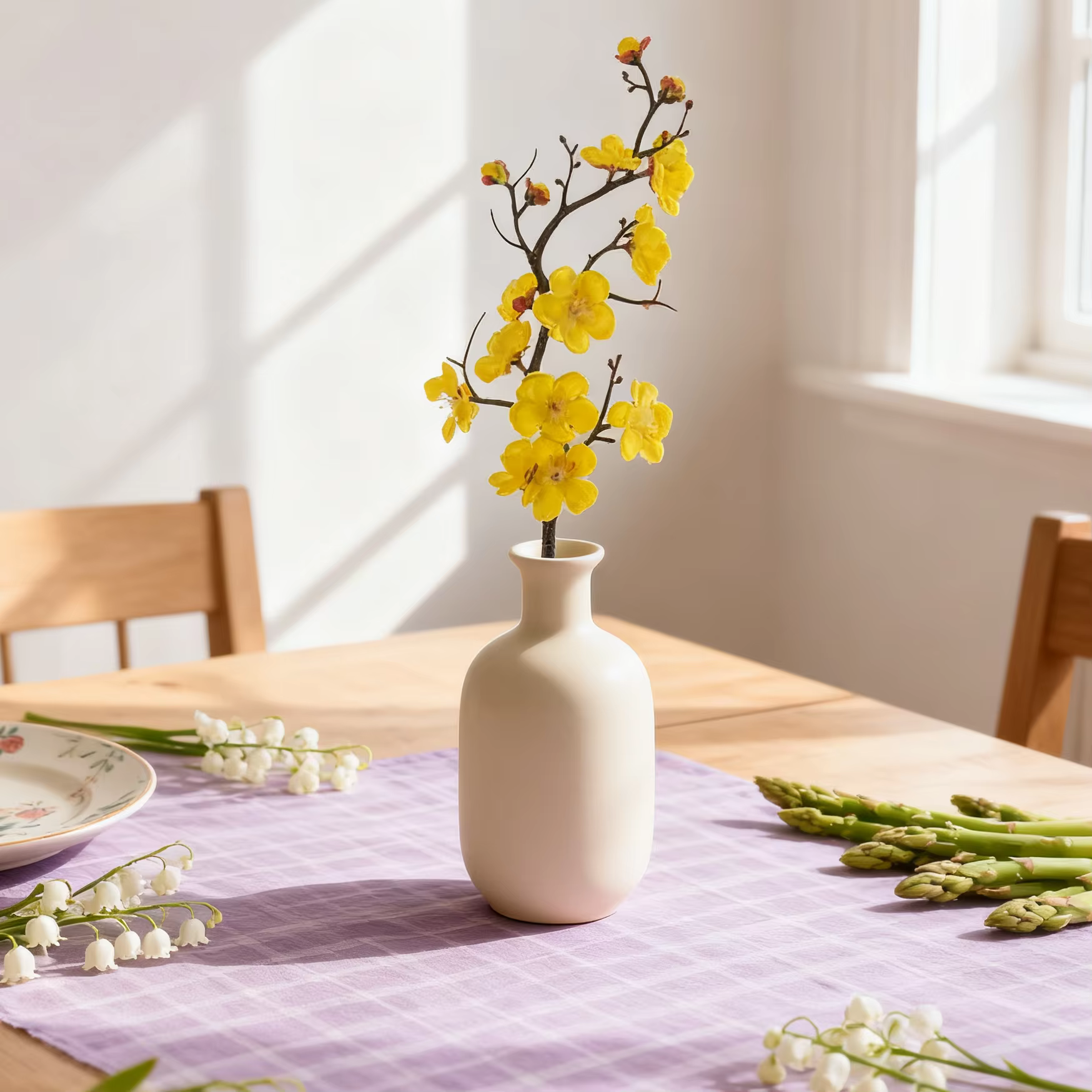 Fleurs artificielles en soie