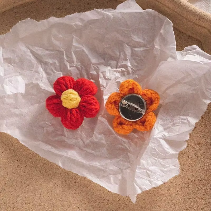Ornement de bouquet de fleurs en fil crocheté