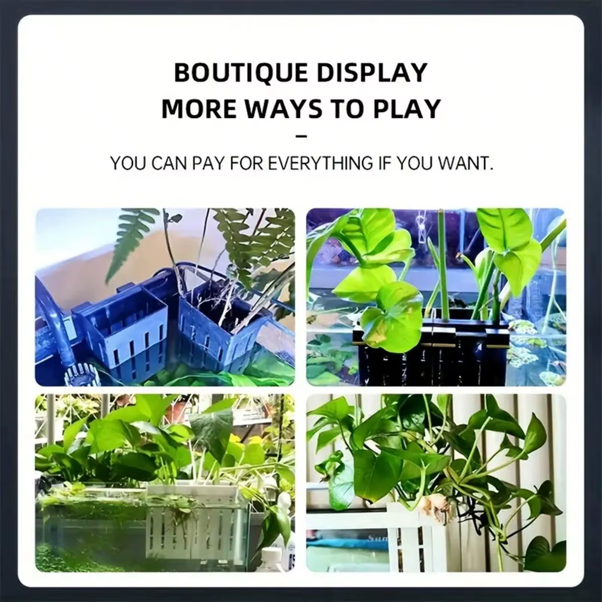 Support pour plantes d'aquarium