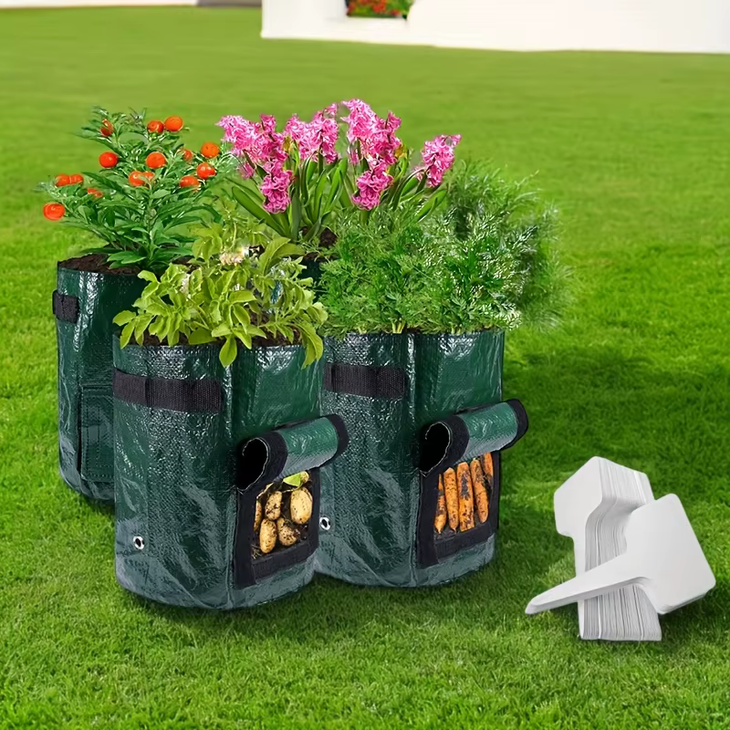 Pack combiné de 6 pièces-1 sac de plantation avec 5 étiquettes