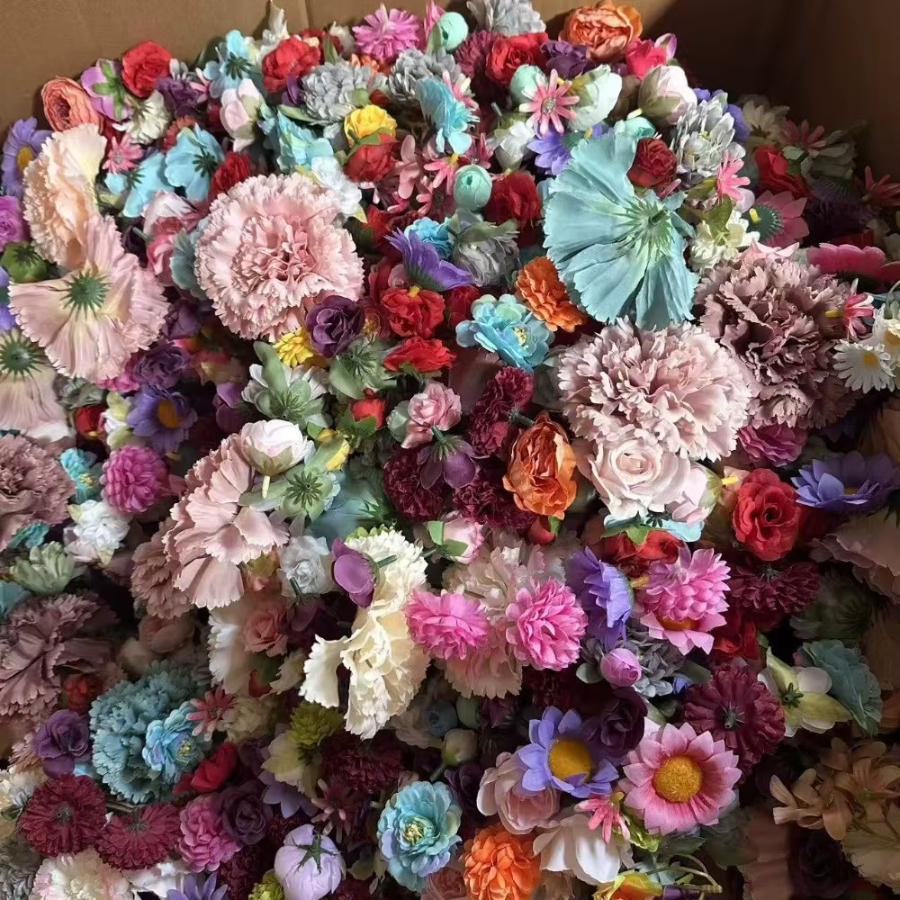 Rideau de fleurs artificielles style bohème