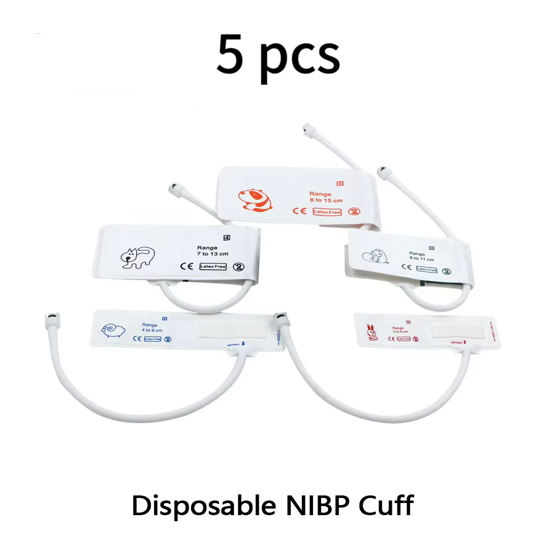 Les accessoires pour moniteurs vétérinaires Am6100 peuvent manipuler les signes vitaux des animaux : PR, HR, NIBP (pression artérielle) Spo2、 Respiration TEM, ECG