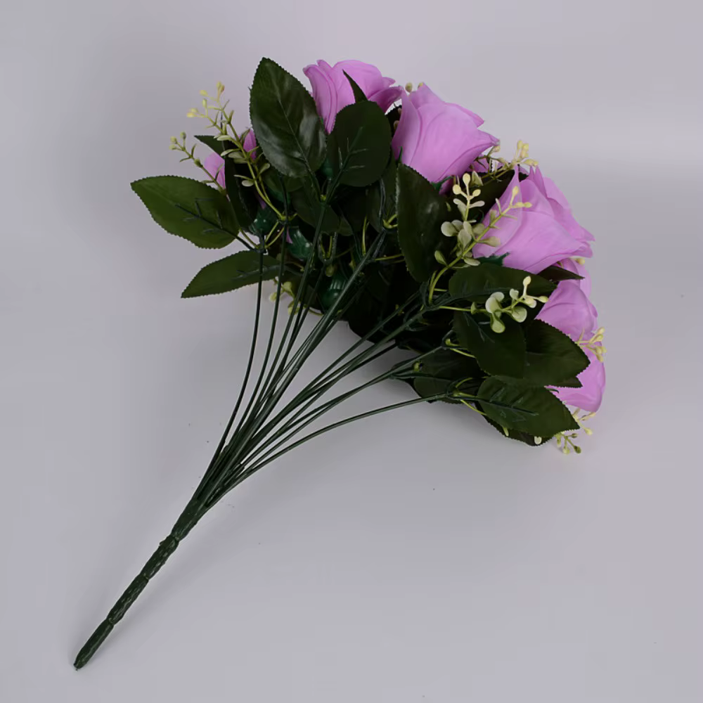 18 têtes de fleurs artificielles miniatures pour photographie