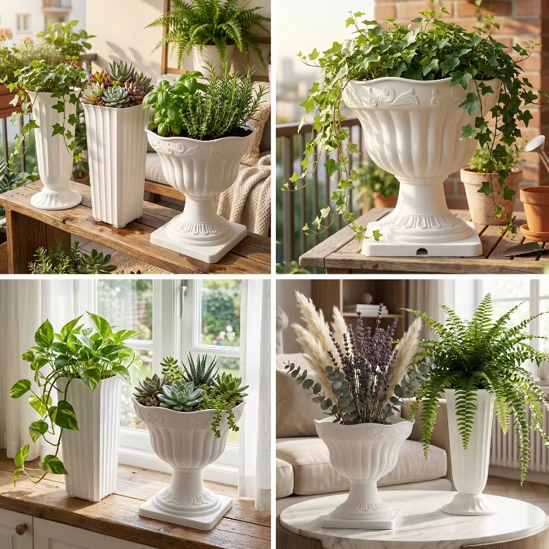 Vase en plastique pour plantes