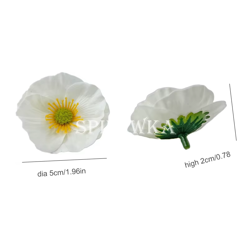 Haute qualité 5x2 cm fleur artificielle maïs coquelicot têtes de fleurs Valentine Bouquet bricolage boîte-cadeau mariage maison décoration accessoires