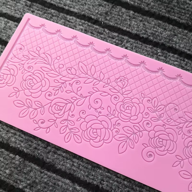 Tapis en dentelle florale