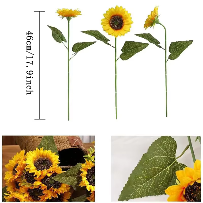 Bouquet de fleurs artificielles de tournesol