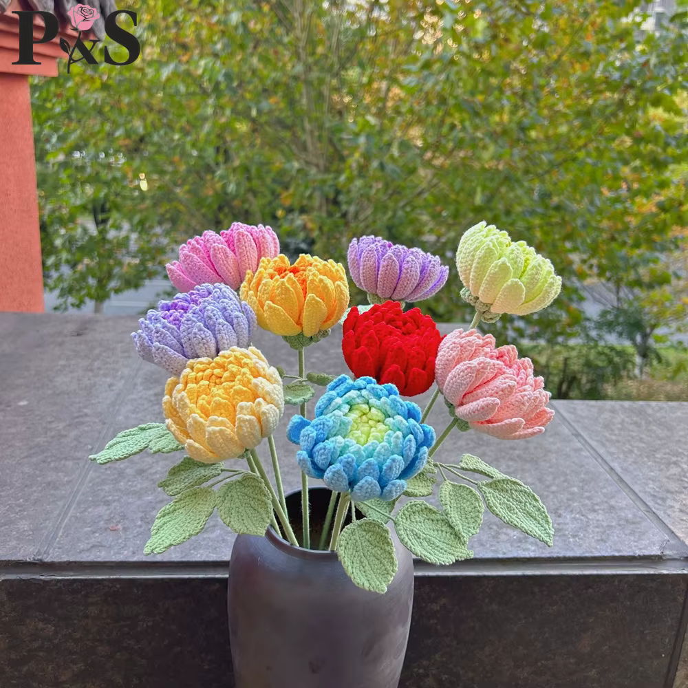 Dahlia – fleurs au Crochet faites à la main