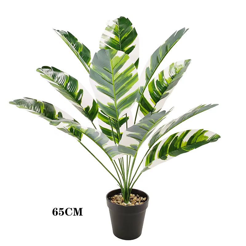 Plantes artificielles en pot simulées de palmier de 65cm