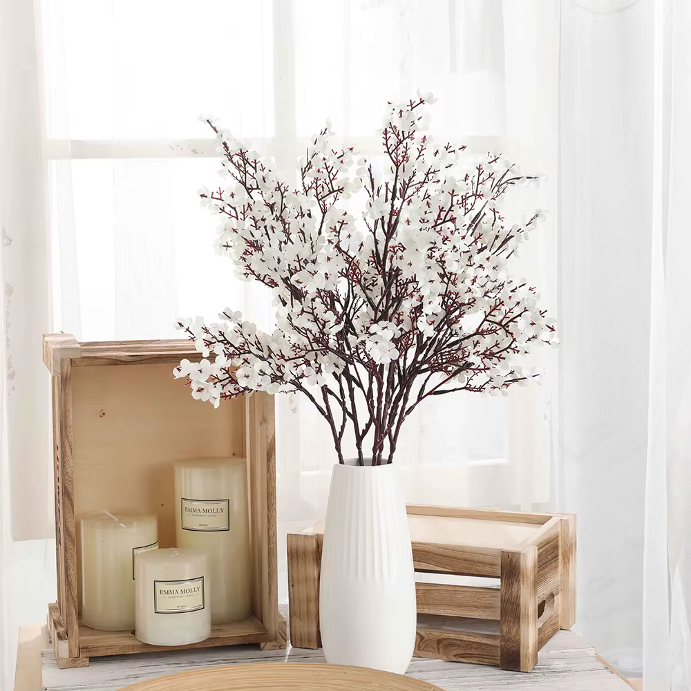 50CM souffle de bébé fleur artificielle soie gypsophile longues Branches décor à la maison plantes faux fête de mariage bricolage décoration ornements