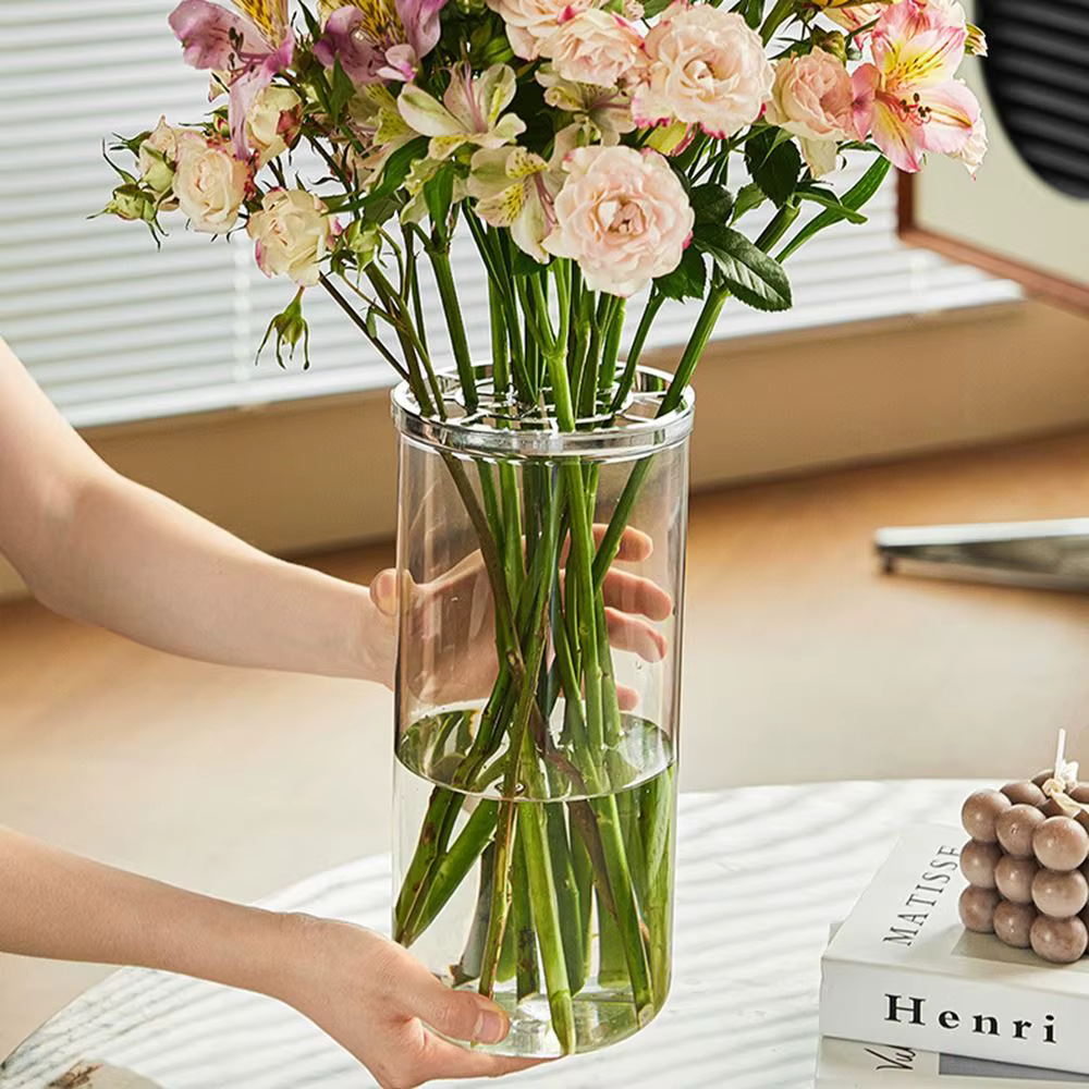 Bouteille d'arrangement de fleurs créative