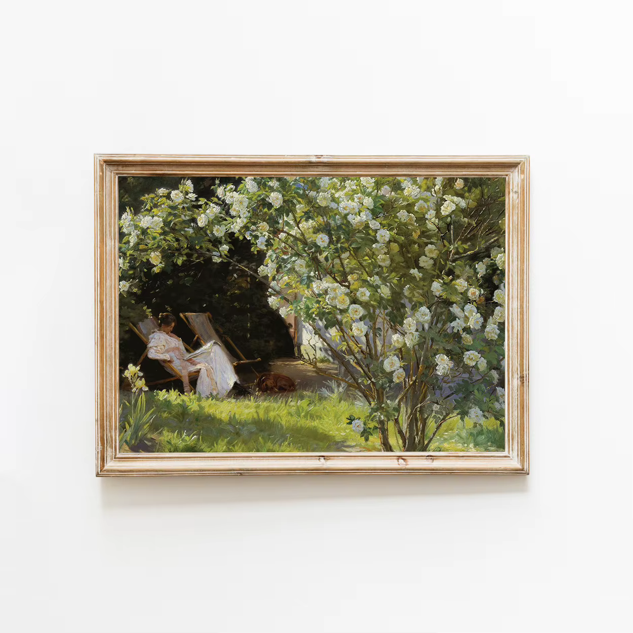 Paysage Floral rétro français inspiré de Monet