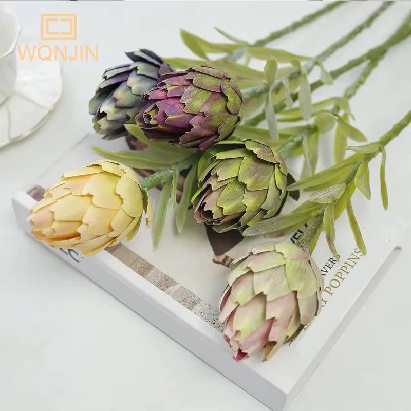 WQNJIN – Bouquet de fleurs artificielles de marguerite jaune