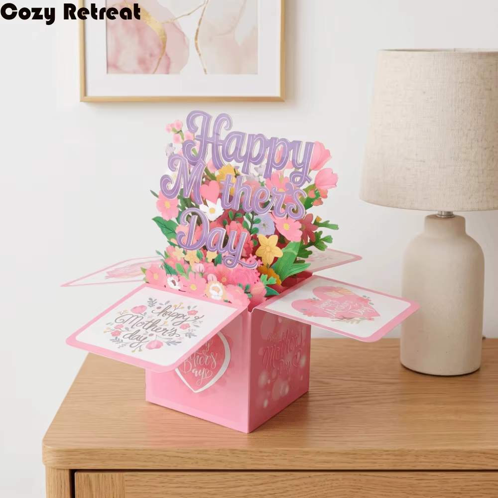 Cartes de Vœux Fête des Mères Bouquet Floral