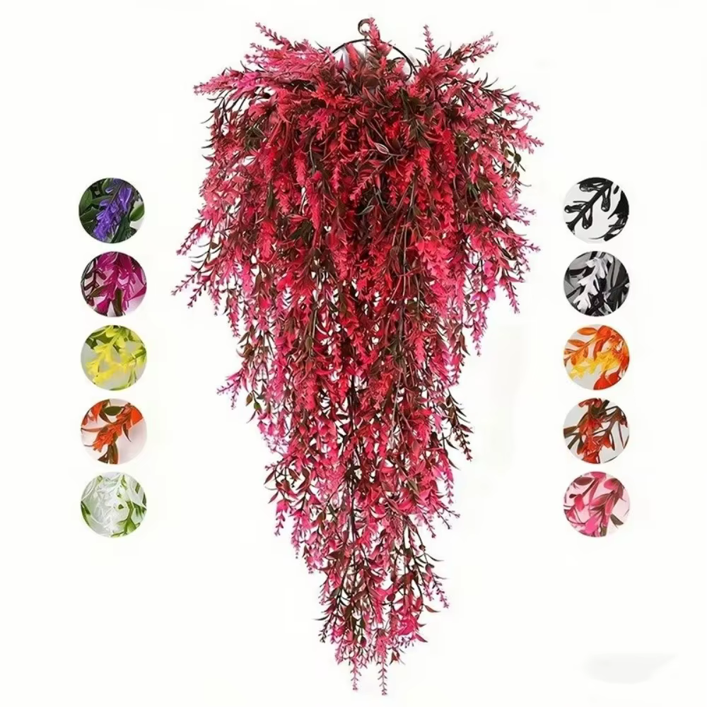 Guirlande de fleurs artificielles multicolores en glycine