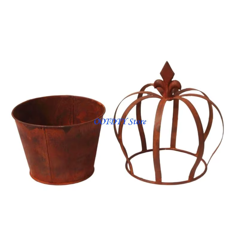 Pot fleur en forme couronne 367A