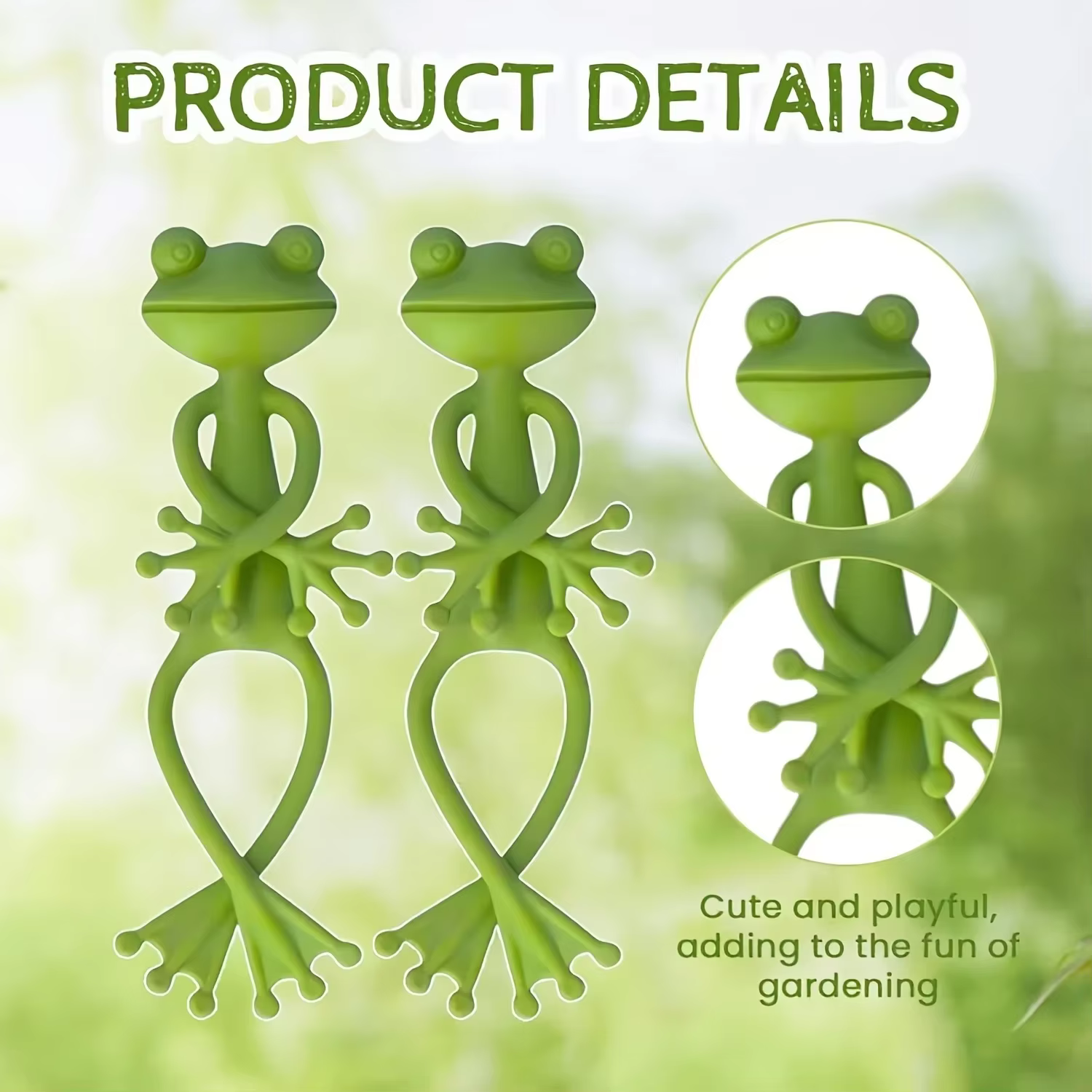 Clip de fixation créatif pour plantes grimpantes en forme de grenouille verte