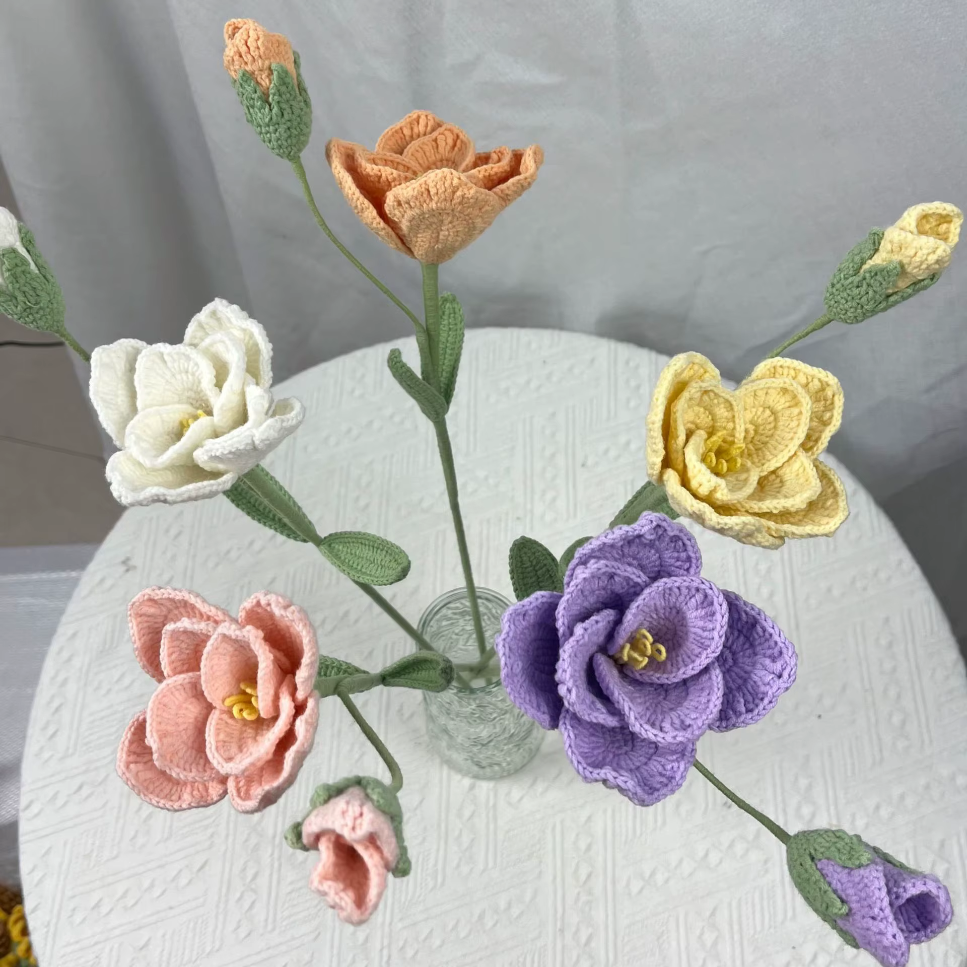 Bouquet tricoté de fil