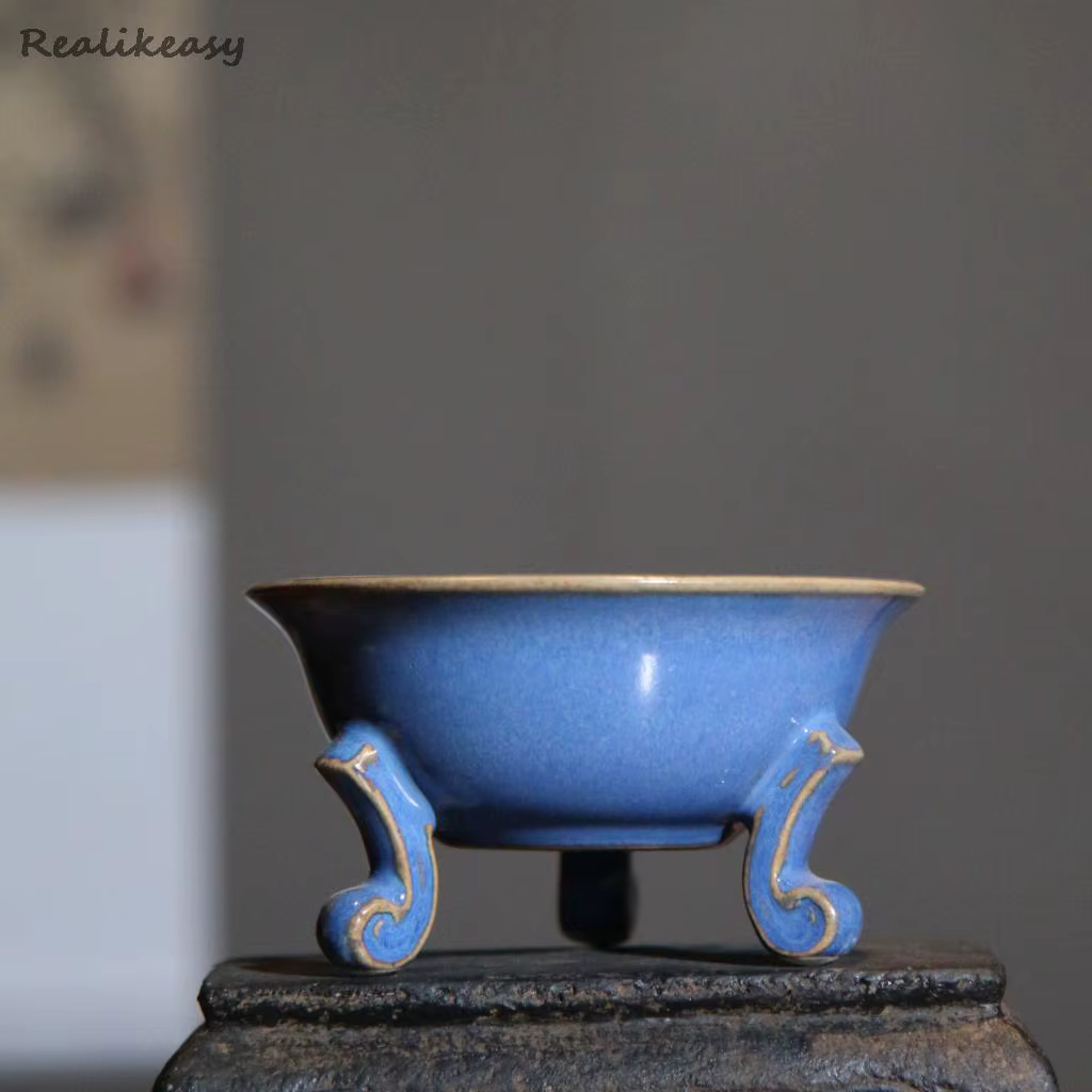 Pot de fleur de bonsaï en céramique avec trou