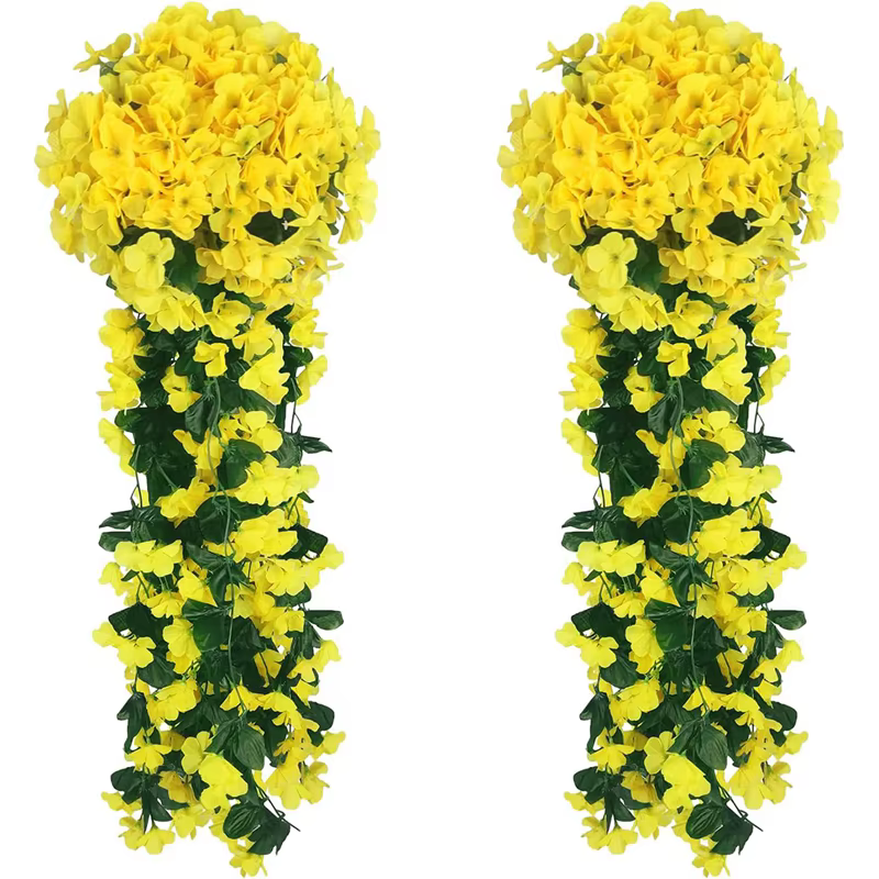 Bouquet de fleurs artificielles de bégonia