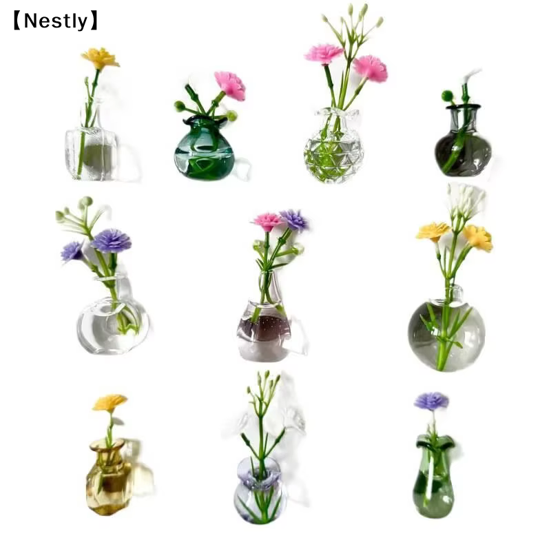 Mini-vases magnétiques pour réfrigérateur