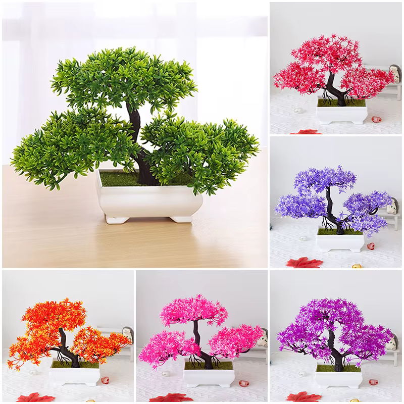 Plantes artificielles en plastique