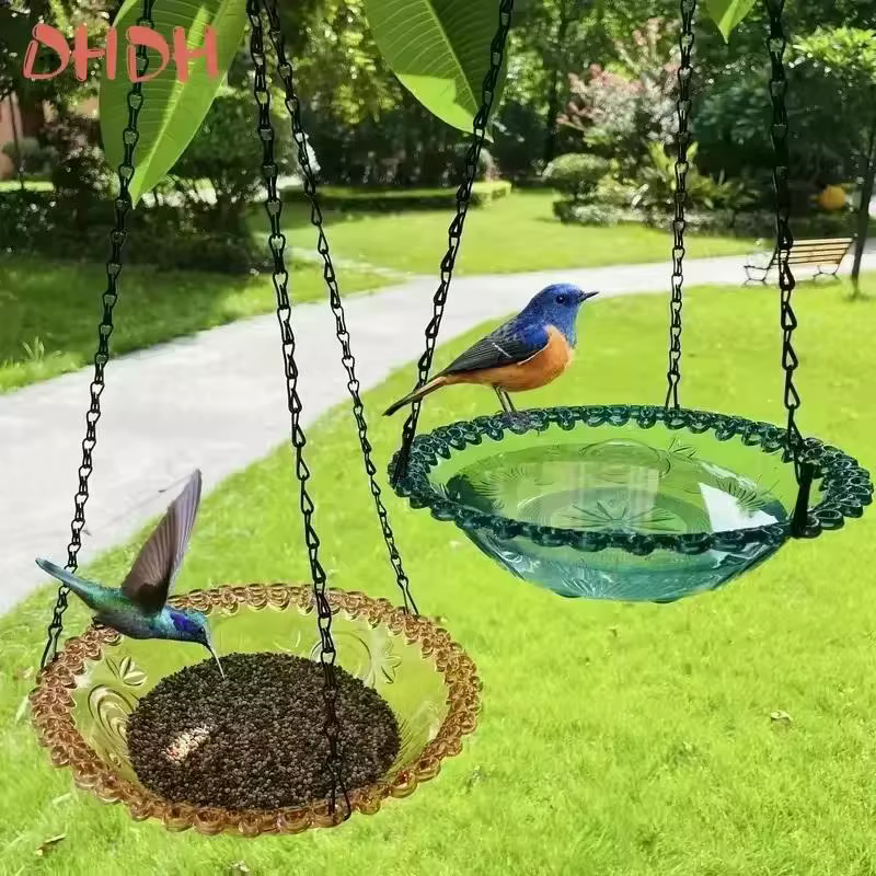 Fournitures pour jardin, cour et ferme : Mangeoire à colibris, abreuvoir pour oiseaux, mangeoire suspendue en forme de fleur pour oiseaux, abreuvoir pour oiseaux