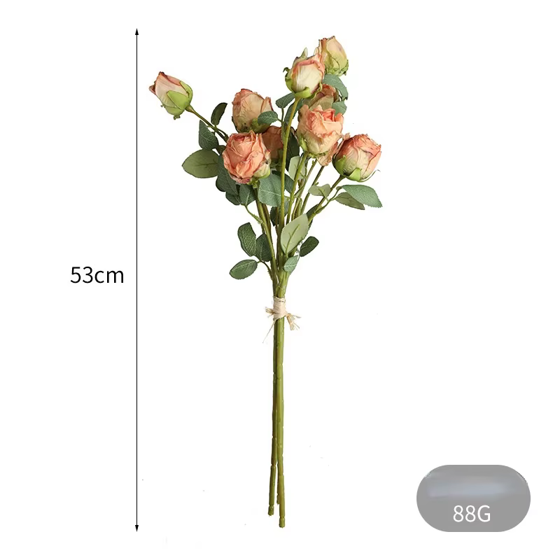Bouquet de fausses Roses en soie
